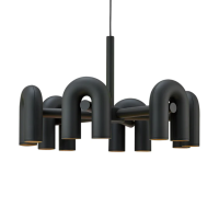 52056 Висечка светилка ECLIPSE LED 12x7W 3000K Црна Luxen